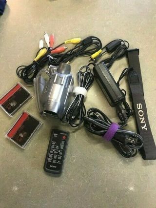 Sony Handycam DCR - HC21 Mini DV Camcorder with Accessories and Case.  Rarely 2