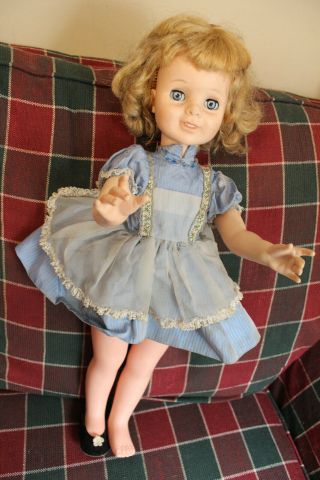 Vintage 1963 Eegee Tandy Talks Doll 21 " Rare Chatty Cathy Size Doll