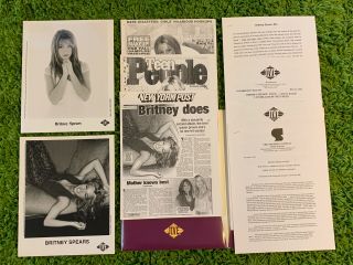 Rare 2000 Authentic Britney Spears Oops.  I Did It Again Promo Press Kit