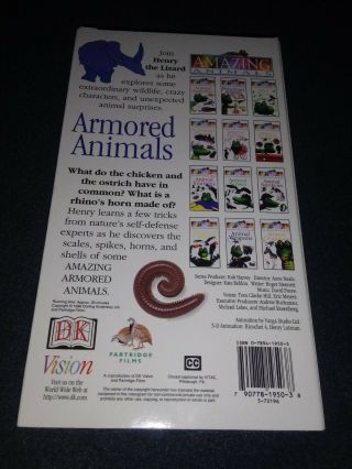 Henry ' s Animals - Armo Animals - VHS Tape - Vintage Disney channel rare 2