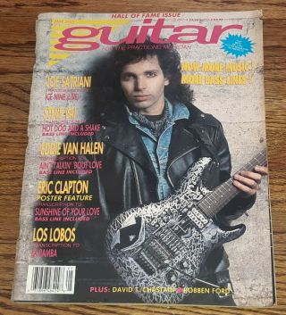 Guitar For The Practicing Musician May 1989 Satriani Vai Van Halen Clapton
