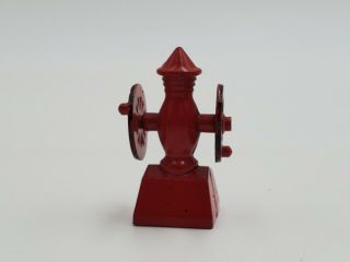 Dollhouse Miniature Coffee Grinder Mill Red Metal Antique Vintage 1.  5 