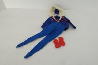 Vintage Barbie Outfit 948 Ski Queen (1963) Htf Gloves