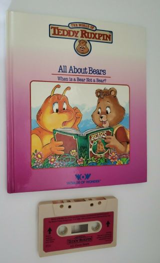 Vintage Teddy Ruxpin Book And Cassette Tape All About Bears 1985 Alchemy Wow