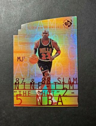 Michael Jordan 1997 Upper Deck 3 Mj3 Die - Cut Mj3 - 1 Chicago Bulls Rare Card
