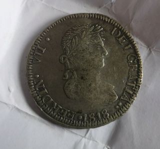 Coin,  Mexico,  Zacatecas,  Ferdinand Vii,  8 Reales,  1818,  Zacatecas - Unlisted Rare