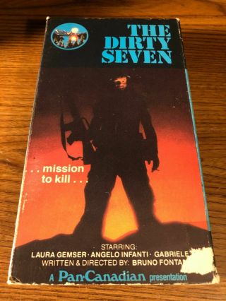The Dirty Seven Vhs Vcr Video Tape Movie Laura Gemser Rare