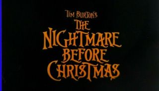 35mm Trailer - THE NIGHTMARE BEFORE CHRISTMAS - 1993 - Perfect LoFade Print - RARE 2