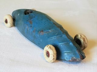 Early All Metal Products Wyandotte Toys Bullet Shaped Race Car 30s V Rare