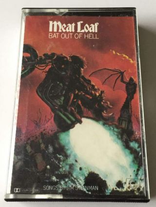 Rare Meat Loaf - Bat Out Of Hell 1977 Cassette Tape Music Post N Tracking