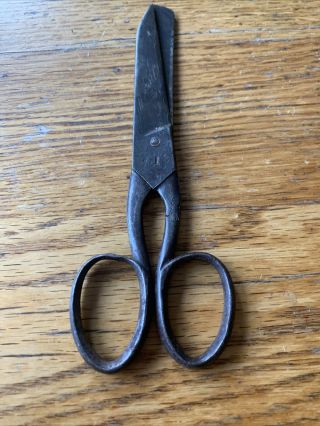 Antique Vintage Hand Forged Iron Scissors Shears Sheffield Geo Bryson 1800’s
