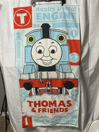 Thomas The Train (no.  1 Blue/useful Engine) Beach/pool Towel Vintage Rare