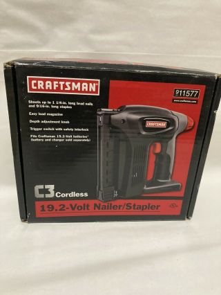 Craftsman C3 19.  2v Cordless Nailer/stapler Gun Rare (315.  115120)