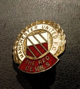 Rare 1970s Manchester United The Red Devils Badge Maker Coffer London