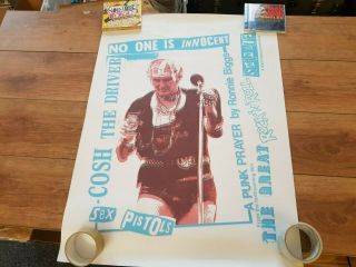 Sex Pistols - No One Is Innocent - V.  Rare Official Emi Test Poster Ex