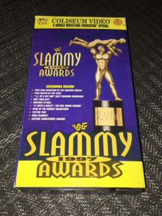 Wwf Slammy Awards 1997 (vhs Video Tape) Coliseum Video Rare - Wwe