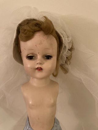 Antique Bride Doll 16” Teeth Usa 170