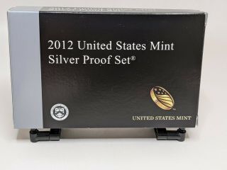 The Rare 2012 Us Silver Proof Set With Box/coa - Us Coins
