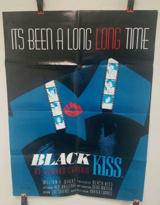 Black Kiss (1988) Comic Retailer Poster Vortex Comics Vintage Howard Chaykin Htf