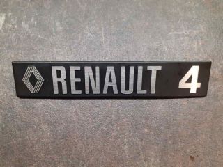 Rare Renault 4 Badge Emblem Collectible Cars Parts