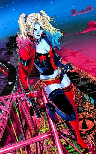 John Timms Rare Harley Quinn Print Signed Limited Suicide Squad 2018