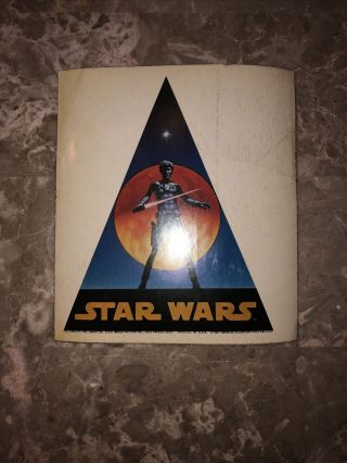 Rare Ralph Mcquarrie Star Wars 1977 Sticker.  Rare Sticker,  Decal
