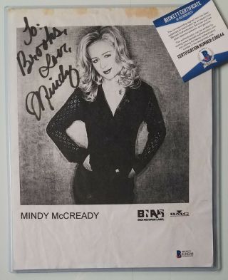 Mindy Mccready Signed Photo Beckett Bas Bgs Autographed Country Music Rare