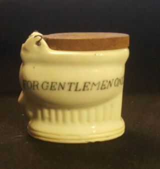 Vintage Dollhouse Miniature Porcelain White Toilet For Gentlemen Only (ab3)