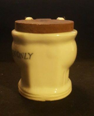 Vintage Dollhouse Miniature Porcelain White Toilet For Gentlemen Only (AB3) 2