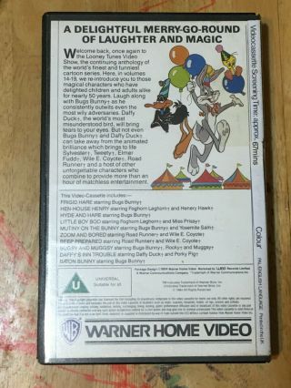 THE LOONEY TUNES VIDEO SHOW 16 VHS RARE 2