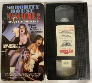 Sorority House Massacre 2 Vhs 1990 Comedy,  Horror,  Thriller Rare Video