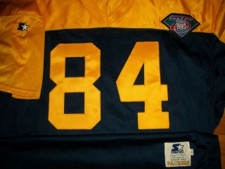 1994 Packers Sterling Sharpe Authentic Game Jersey Sz 52 Starter Tbtc 75th Rare