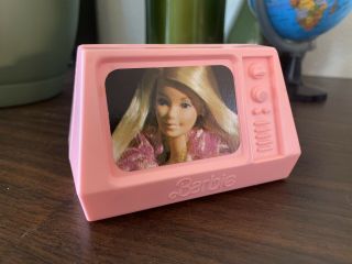 Mattel Barbie Dream House Pink Tv Television Dollhouse Replacement - Vintage 1977