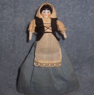 Antique Vintage German Porcelain China Head Lady Dollhouse Doll House 6.  25 