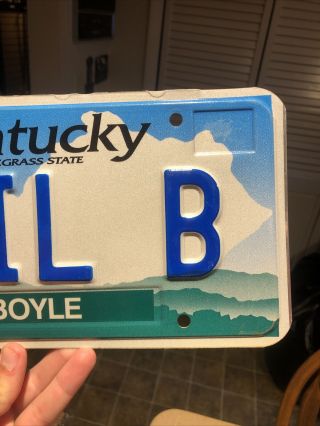 RARE Kentucky Vanity License Plate “PHIL B” Boyle County 3