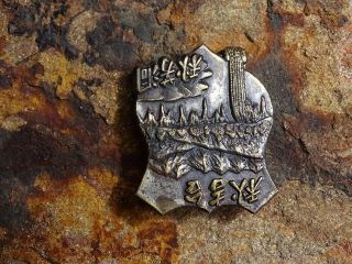 Rare Wwii Era Japanese Insignia - Civilian Pin For National Park Of Akiyos