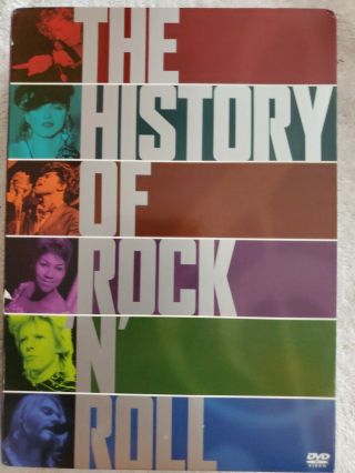 The History Of Rock N Roll - Boxed Set Dvd 2004,  5 - Disc Rare And Complete Cib