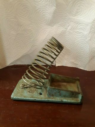 Rare Vintage Weller Blue Cast Iron Model Ph60 Soldering Iron Stand (stand Only)