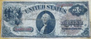 1880 One Dollar Large Brown Seal Large Size Note $1 Currency Rare L@@k