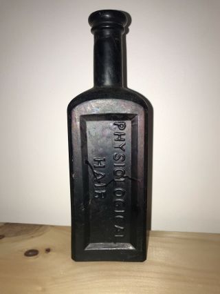 Dr.  Tebbetts’ Physiological Hair Regenerator.  Antique Bottle.