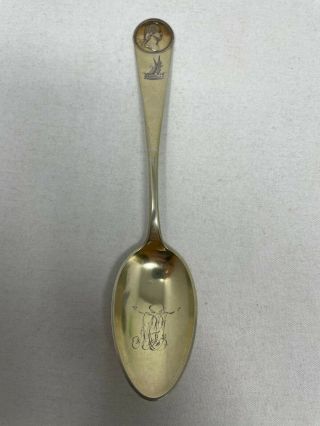 Galt Sterling Silver Souvenir Spoon George Washington Born 1732 Died 1799