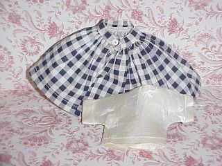 1959 VOGUE 3211 Black & White Check Skirt & Blouse for Jill & Friends NO DOLL 3