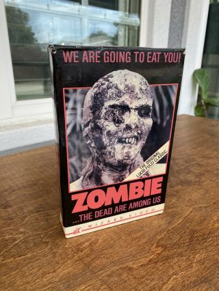 Zombie Rare Lucio Fulci Wizard Video Big Box Horror Vhs