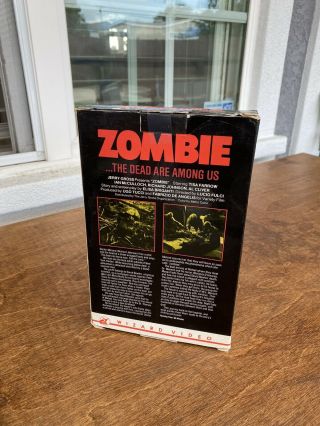 Zombie Rare Lucio Fulci Wizard Video Big Box Horror VHS 3