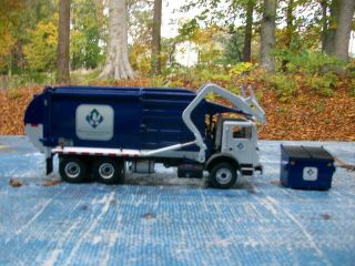 2002 First Gear Waste Connection Fel With Dumpster.  Rare Truck