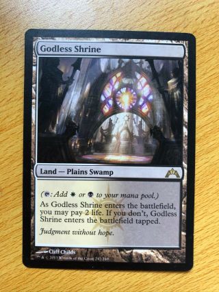 Mtg Magic The Gathering - Godless Shrine - Gatecrash - Mint/nm