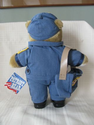 Vintage 1994 Patriot Bear Mailman Plush USPS Uniform 10 