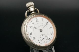 Very Rare Plymouth Watch Co.  Illinois Grade 64 18s 17j Antique Pocket Watch 3