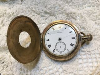 Antique Waltham Pocket Watch For Repair 3