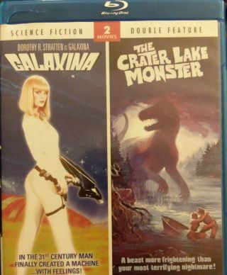 Galaxina/ The Crater Lake Monster (blu - Ray Disc,  2011) Rare Oop Likenew Shp